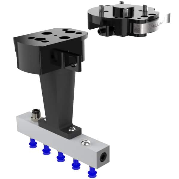 Manual Tool Changer with custom tool for handling semiconductors